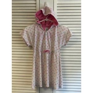 Disney size 7/8 princess hooded swim cover up dress